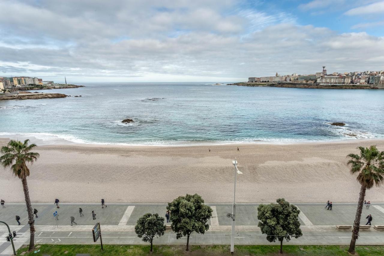 Apartamento En Primera Linea De Playa Riazor Ла-Корунья Экстерьер фото